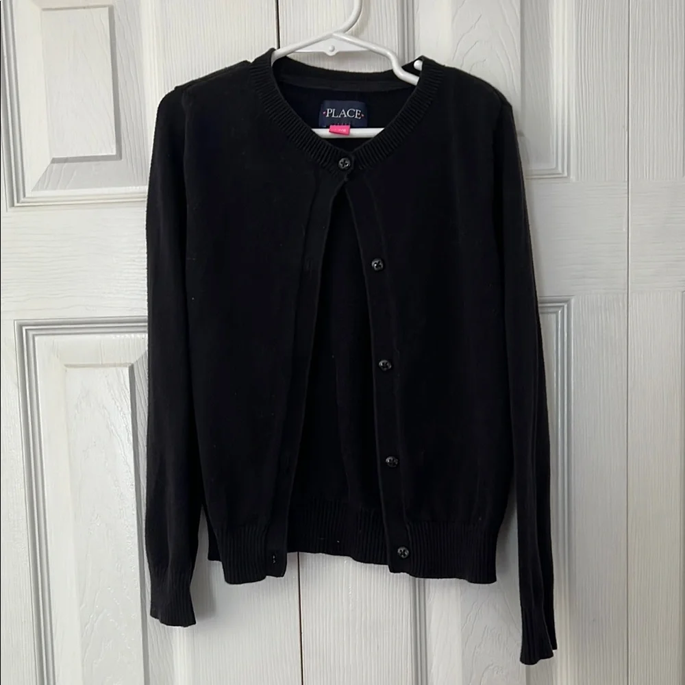 Black Button-Up Cardigan